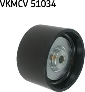 SKF VKMCV 51034 - Ролик, поликлиновый ремень autosila-amz.com