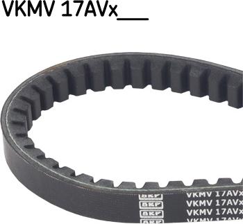 SKF VKMV 17AVx1040 - Клиновой ремень, поперечные рёбра autosila-amz.com