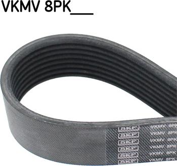 SKF VKMV 8PK1232 - Поликлиновой ремень autosila-amz.com