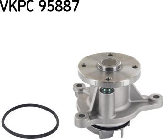 SKF VKPC 95887 - Водяной насос autosila-amz.com