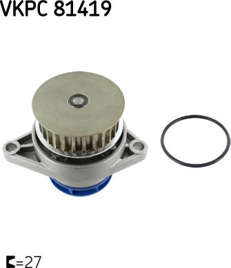 SKF VKPC 81419 - Водяной насос autosila-amz.com