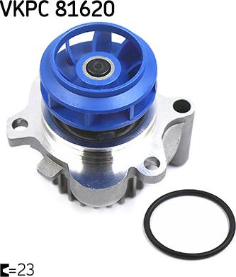 SKF VKPC 81620 - Насос водяной VAG A3/A4/A6/FABIA/OVTAVIA/BORA/GOLF 4/PASSAT -05 1.8-2.0 autosila-amz.com