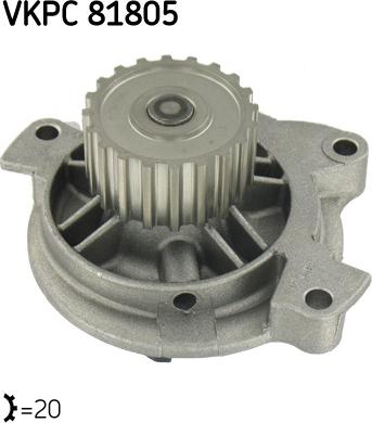 SKF VKPC 81805 - Водяной насос autosila-amz.com