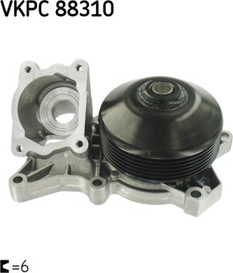 SKF VKPC 88310 - Водяной насос autosila-amz.com