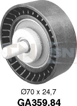 SNR GA359.84 - Ролик, поликлиновый ремень autosila-amz.com