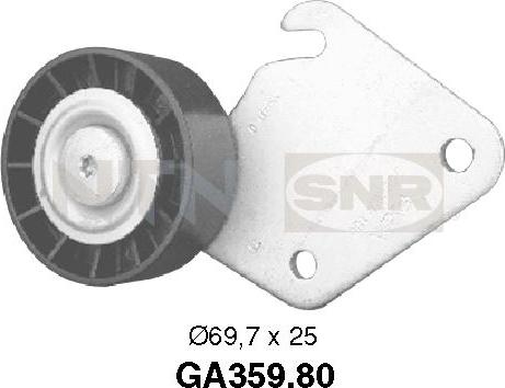 SNR GA359.80 - Ролик, поликлиновый ремень autosila-amz.com