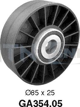 SNR GA354.05 - Ролик, поликлиновый ремень autosila-amz.com