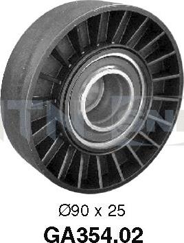 SNR GA354.02 - Ролик, поликлиновый ремень autosila-amz.com