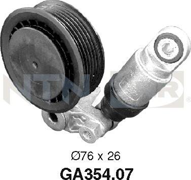 SNR GA354.07 - Ролик, поликлиновый ремень autosila-amz.com