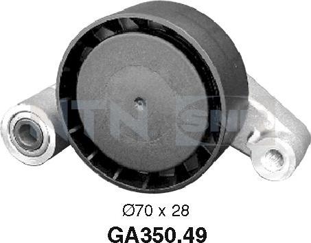 SNR GA350.49 - Ролик, поликлиновый ремень autosila-amz.com