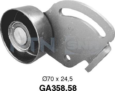 SNR GA358.58 - Ролик, поликлиновый ремень autosila-amz.com