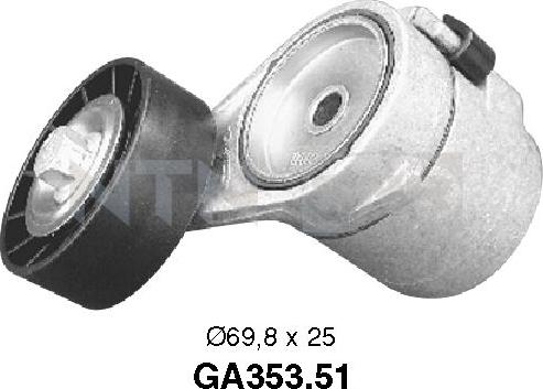 SNR GA353.51 - Ролик, поликлиновый ремень autosila-amz.com