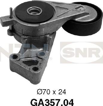 SNR GA357.04 - Ролик, поликлиновый ремень autosila-amz.com