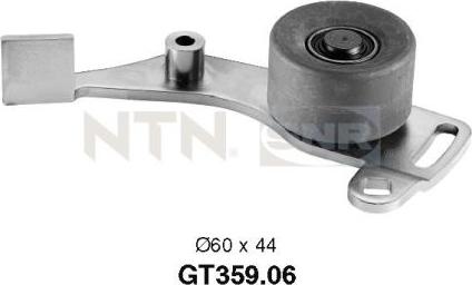 SNR GT359.06 - Натяжной ролик, зубчатый ремень ГРМ autosila-amz.com
