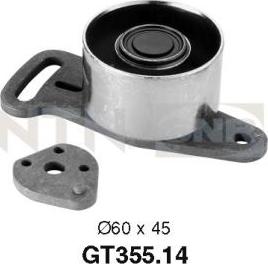 SNR GT355.14 - Натяжной ролик, зубчатый ремень ГРМ autosila-amz.com
