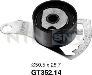 SNR GT352.14 - Натяжной ролик, зубчатый ремень ГРМ autosila-amz.com