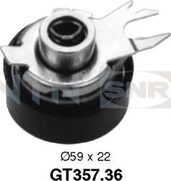 SNR GT357.36 - Натяжной ролик, зубчатый ремень ГРМ autosila-amz.com