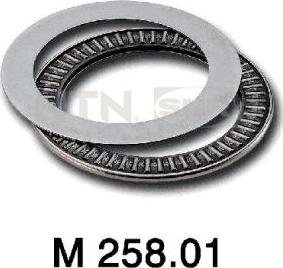 SNR M258.01 - Подшипник качения, опора стойки амортизатора autosila-amz.com