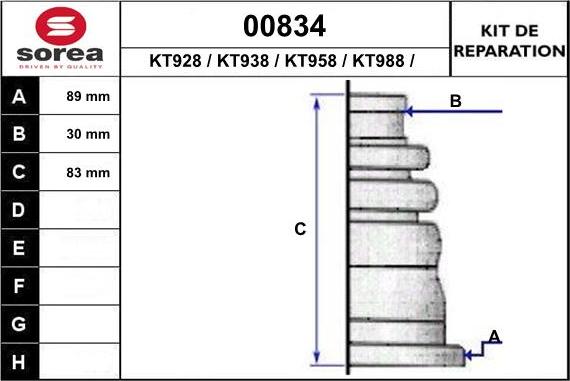 SNRA 00834 - Пыльник, приводной вал autosila-amz.com