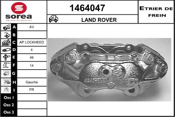 SNRA 1464047 - Тормозной суппорт autosila-amz.com