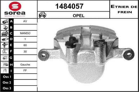 SNRA 1484057 - Тормозной суппорт autosila-amz.com