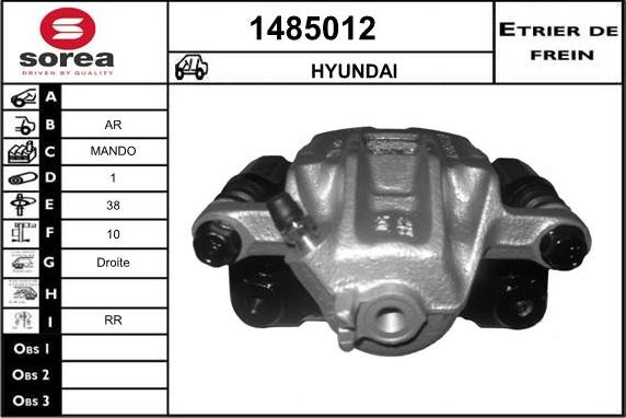 SNRA 1485012 - Тормозной суппорт autosila-amz.com