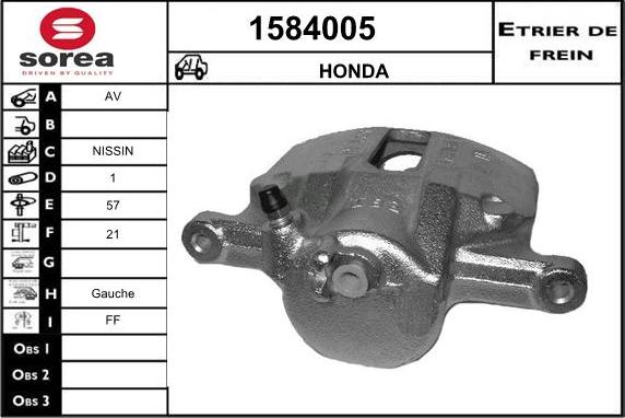 SNRA 1584005 - Тормозной суппорт autosila-amz.com