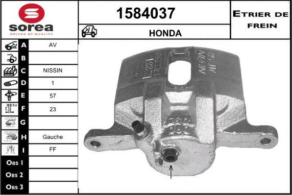 SNRA 1584037 - Тормозной суппорт autosila-amz.com