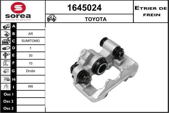 SNRA 1645024 - Тормозной суппорт autosila-amz.com