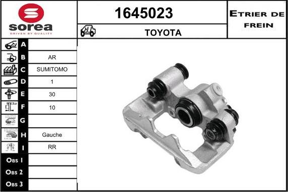 SNRA 1645023 - Тормозной суппорт autosila-amz.com