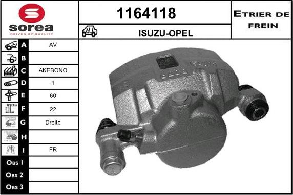 SNRA 1164118 - Тормозной суппорт autosila-amz.com