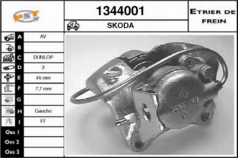 SNRA 1344001 - Тормозной суппорт autosila-amz.com