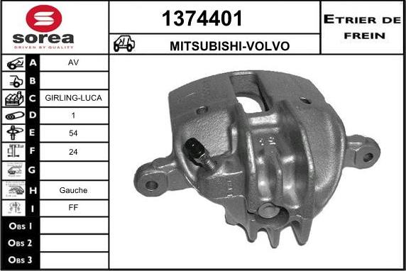 SNRA 1374401 - Тормозной суппорт autosila-amz.com