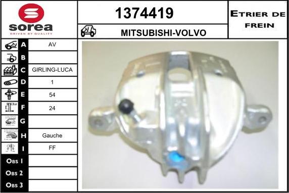 SNRA 1374419 - Тормозной суппорт autosila-amz.com