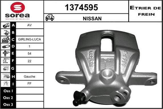 SNRA 1374595 - Тормозной суппорт autosila-amz.com