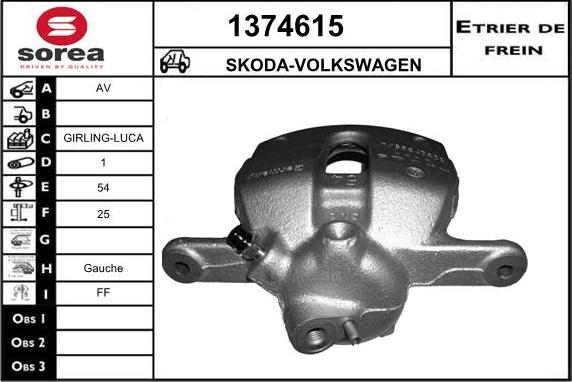SNRA 1374615 - Тормозной суппорт autosila-amz.com