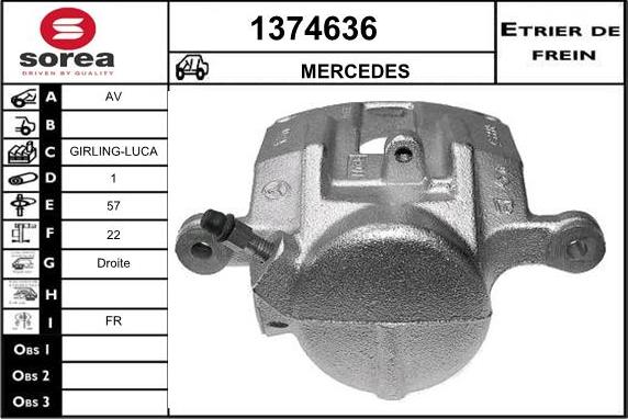 SNRA 1374636 - Тормозной суппорт autosila-amz.com