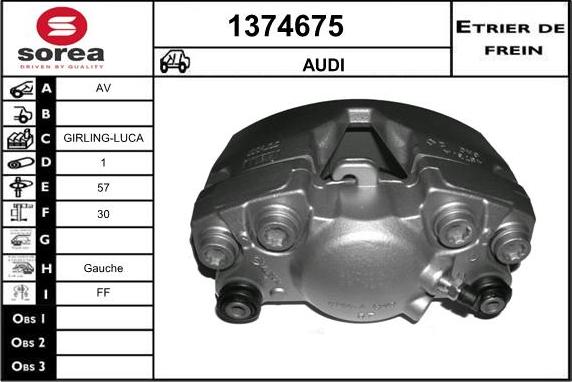 SNRA 1374675 - Тормозной суппорт autosila-amz.com