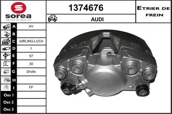 SNRA 1374676 - Тормозной суппорт autosila-amz.com