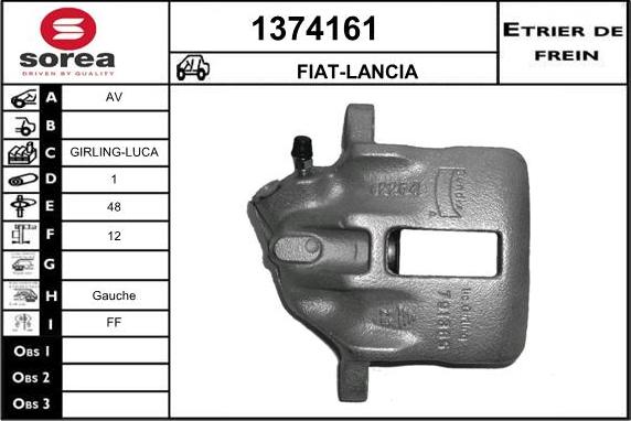 SNRA 1374161 - Тормозной суппорт autosila-amz.com