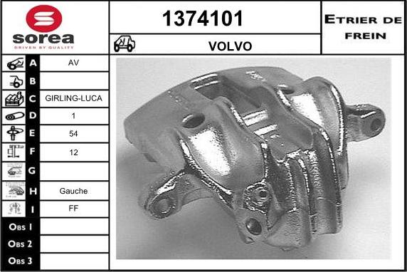 SNRA 1374101 - Тормозной суппорт autosila-amz.com