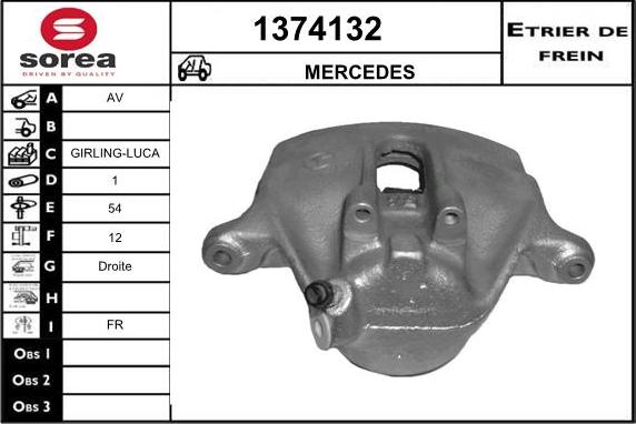 SNRA 1374132 - Тормозной суппорт autosila-amz.com