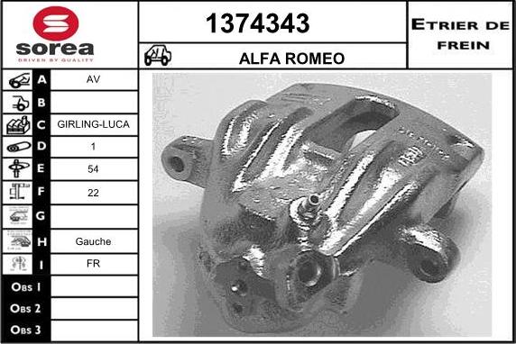 SNRA 1374343 - Тормозной суппорт autosila-amz.com