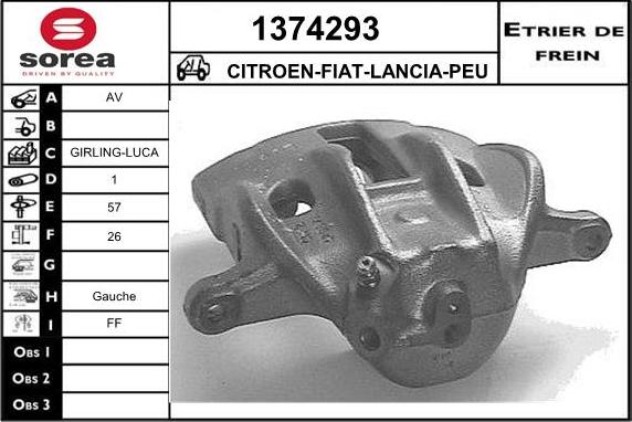 SNRA 1374293 - Тормозной суппорт autosila-amz.com