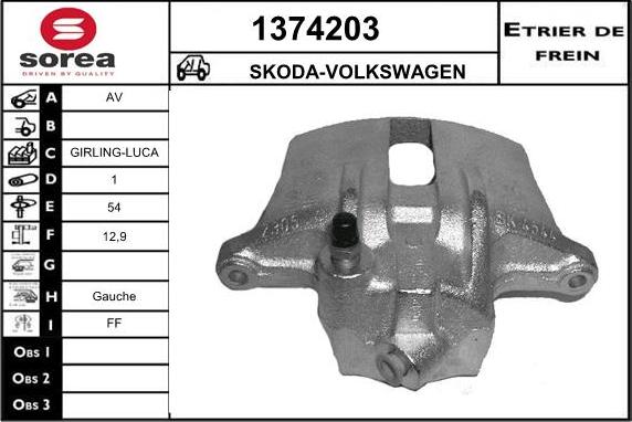 SNRA 1374203 - Тормозной суппорт autosila-amz.com