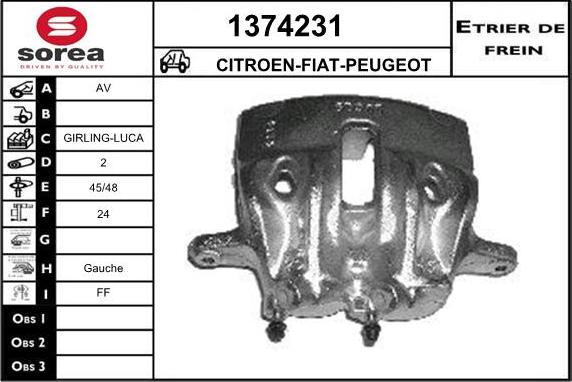 SNRA 1374231 - Тормозной суппорт autosila-amz.com