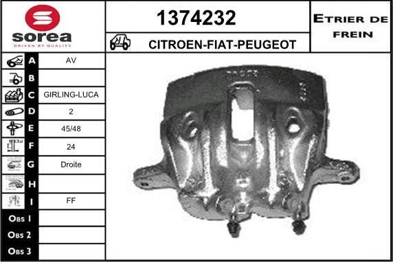 SNRA 1374232 - Тормозной суппорт autosila-amz.com