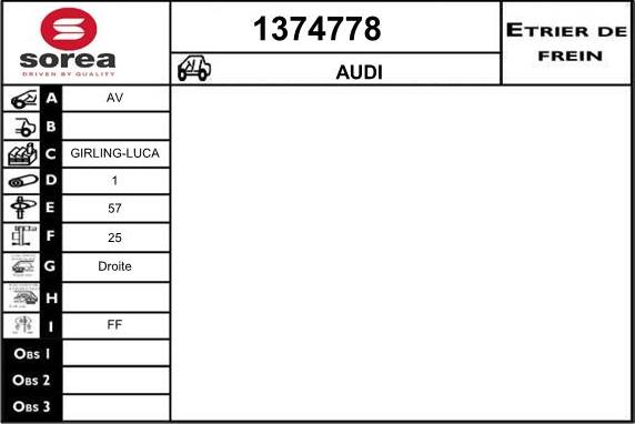 SNRA 1374778 - Тормозной суппорт autosila-amz.com