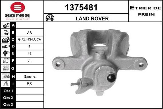 SNRA 1375481 - Тормозной суппорт autosila-amz.com