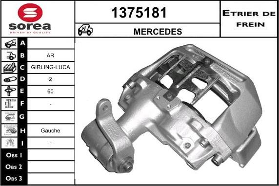 SNRA 1375181 - Тормозной суппорт autosila-amz.com